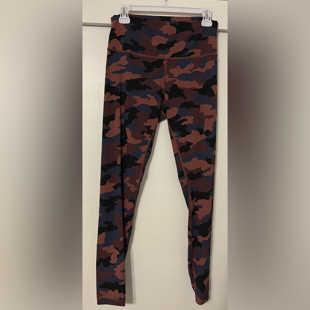 lululemon align Camo Print Leggings - Black and Brown